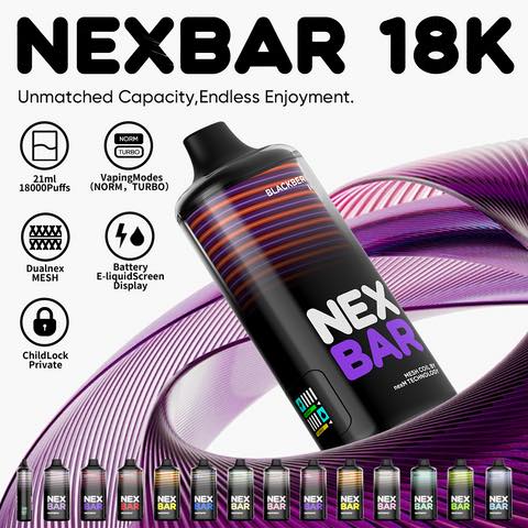 481481128_624380900350188_8493891460883344300_n Wotofo Nexbar 18K – Puff Jetable 20mg et 50mg | Tunisie – Image 1