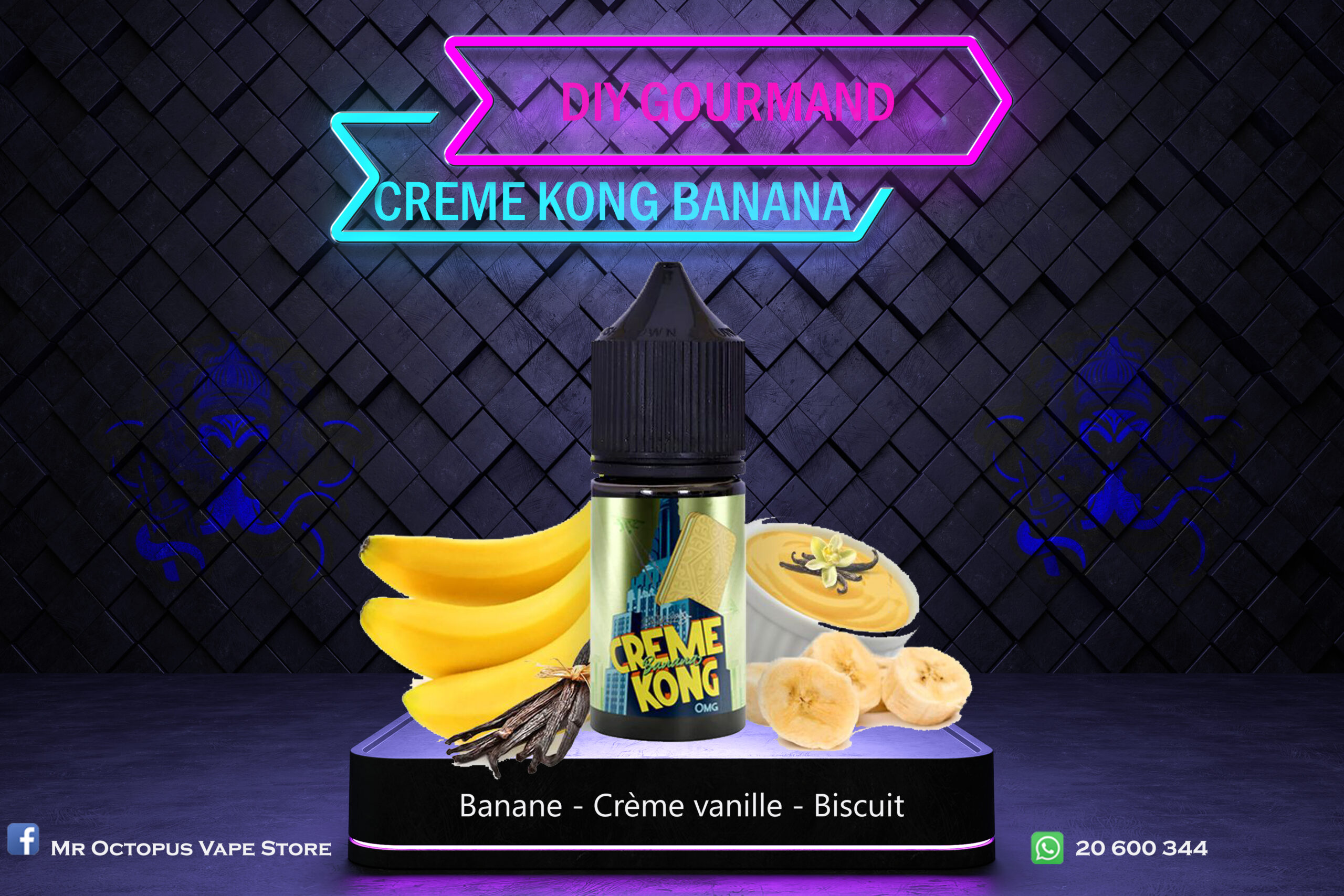 CREME KONG BANANA Creme Kong Banana - Joe's Juice 30 ml – Image 1