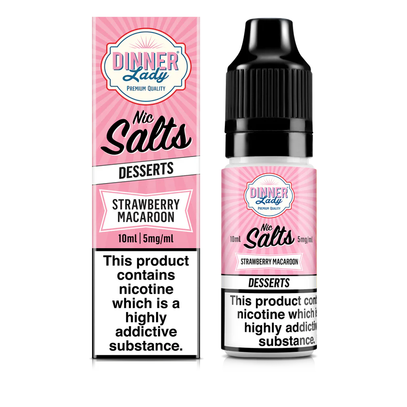 DinnerLady-Salts-DESSERTS-Strawberry-Macaroon-10ml-5mg-GB_0cf5a01e-86bf-4b2a-9a6d-1d69a80ef274 Sel de Nicotine Diner Lady Strawberry Macaroon 10ml-20mg – Image 1