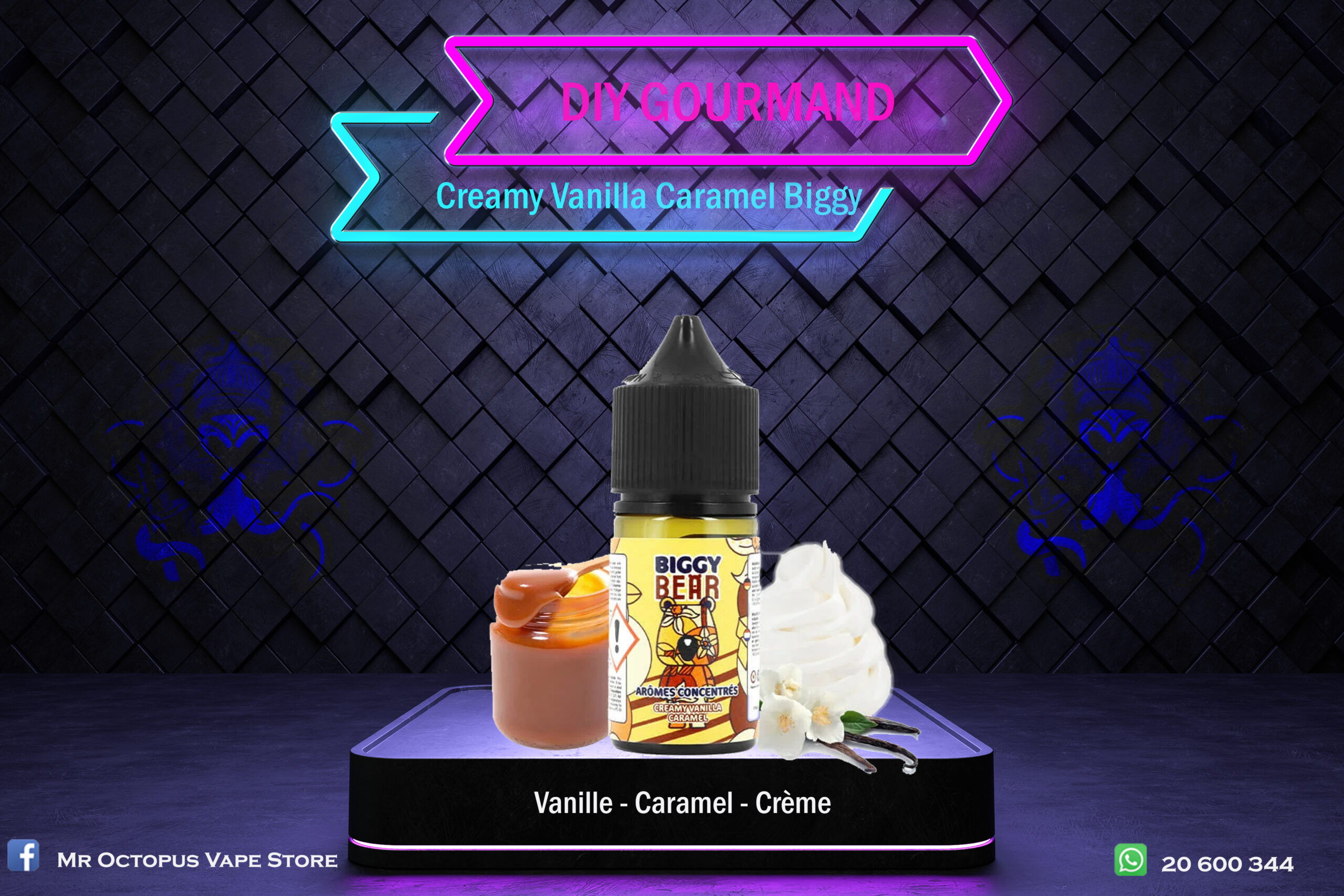 biggy bear cremy Creamy Vanilla Caramel Biggy Bear - 30ml – Image 1