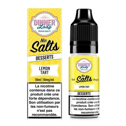 Sels de nicotine Dinner Lady tarte citron 10 ml 20mg